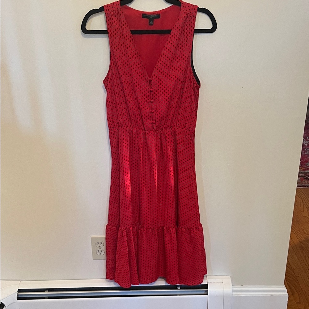Banana Republic Red Midi Dress